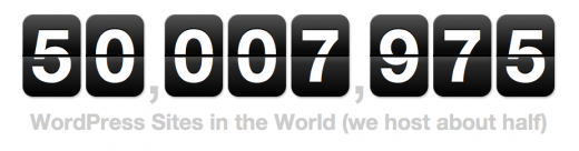 Screen Shot 2011 07 10 at 18.28.01 520x136 » Tahukah Anda: Lebih dari 50 juta blog di dunia menggunakan Wordpress sebagai sistem manajemen konten