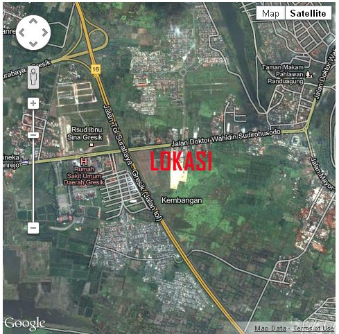 GMap MGA » Jual Ruko / Rumah Usaha MURAH di Mutiara Graha Agung (MGA) Gresik