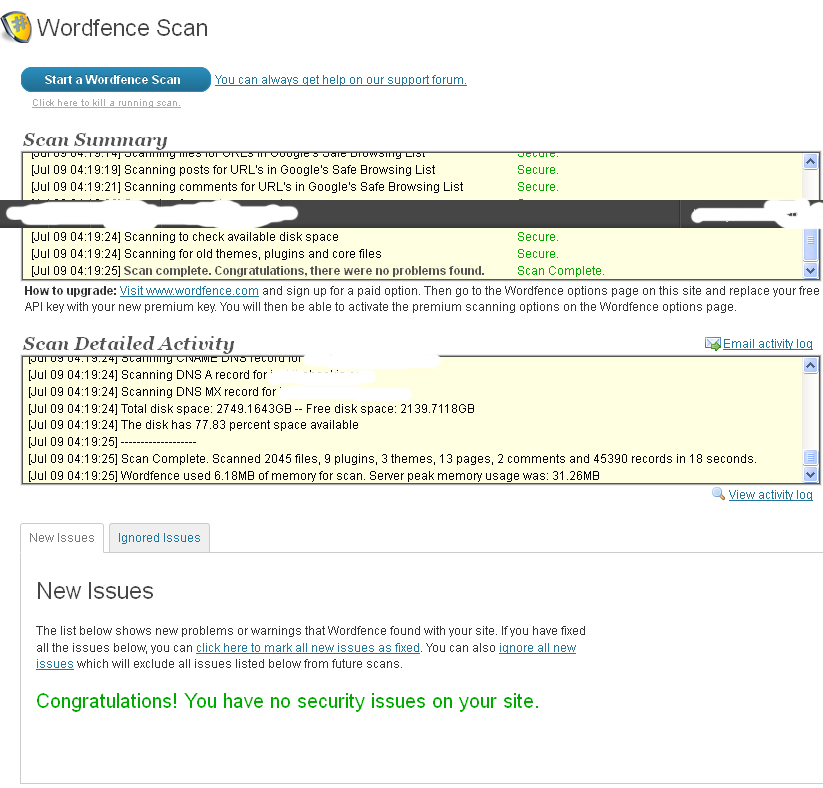 wordfence scan &raquo; Wordfence: Free WordPress Anti-virus dan Firewall Security Plugin Review